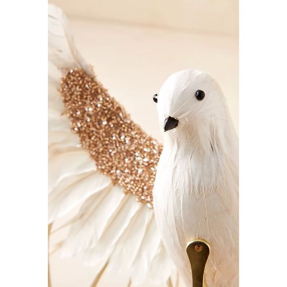 New Anthropologie Wispy Bird Ornament - Picture 2 of 2